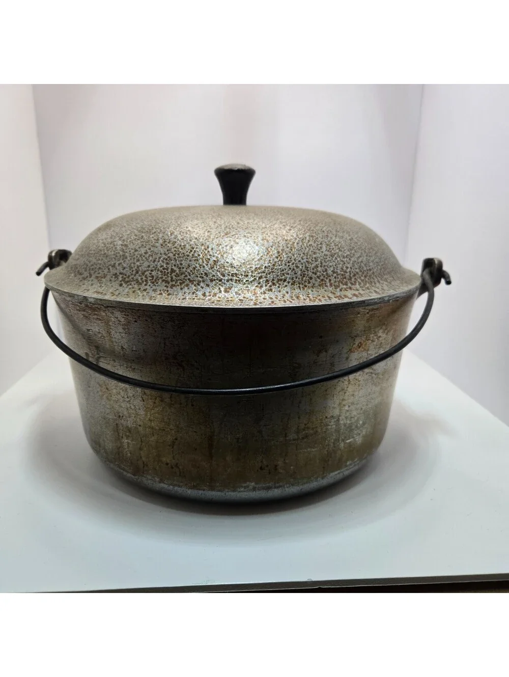 Vintage Household Institute Cast Aluminum Dutch Oven Roaster & Lid 10” Wide